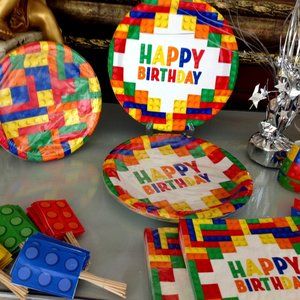 Large set of Lego Building Blocks Birthday Supplies